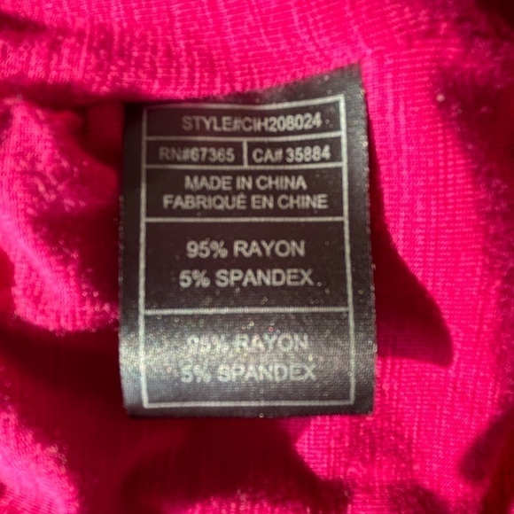 NWOT Cupcakes and Cashmere Vince fuchsia dress front knot lined skirt size M - Picture 12 of 12